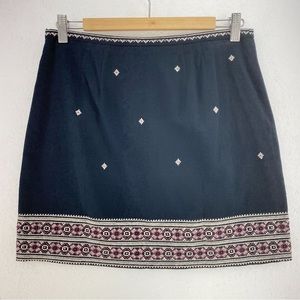 Madewell Embroidered Mini Skirt